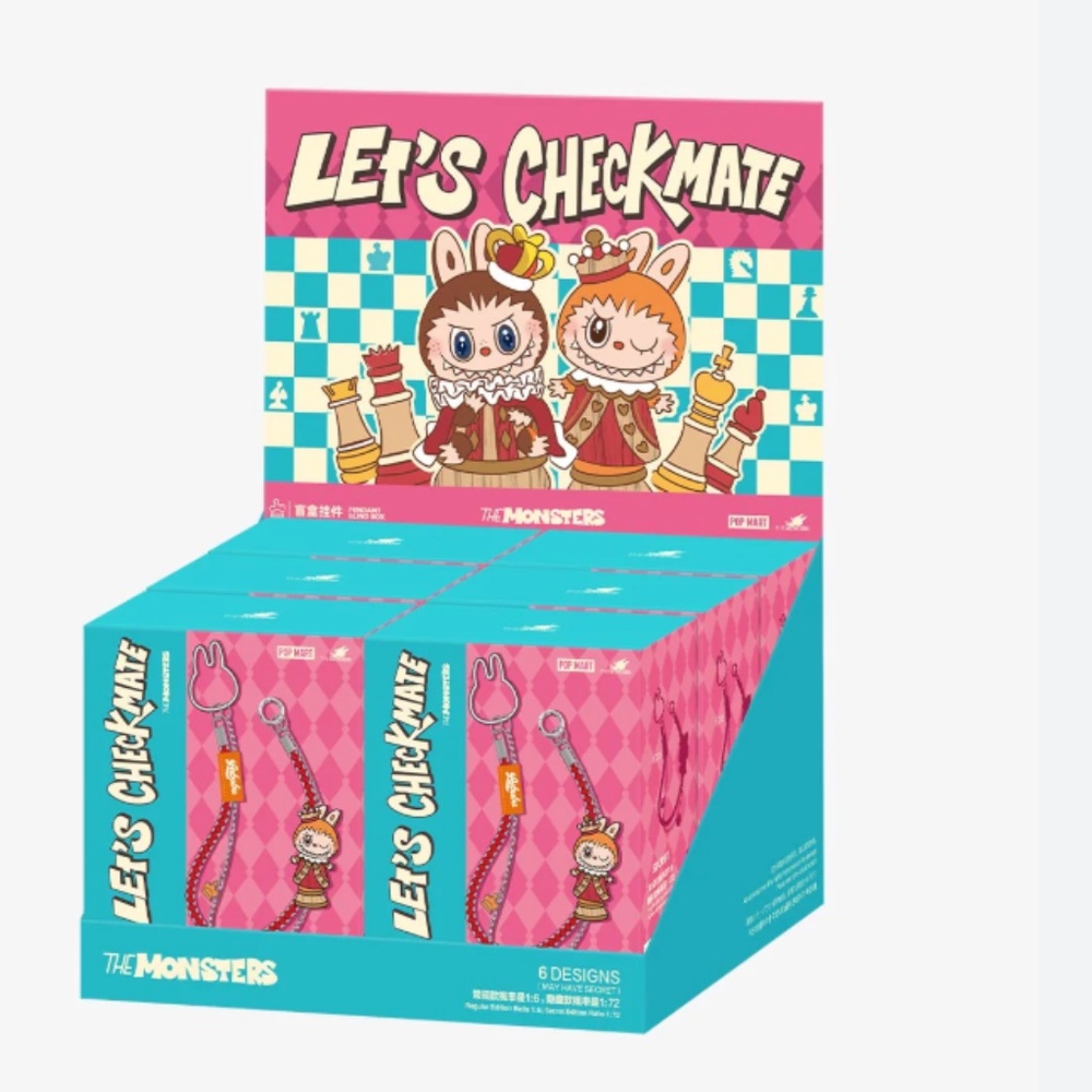 Let's Checkmate THE MONSTERS Pendant POP MART (whole set 6 boxes)